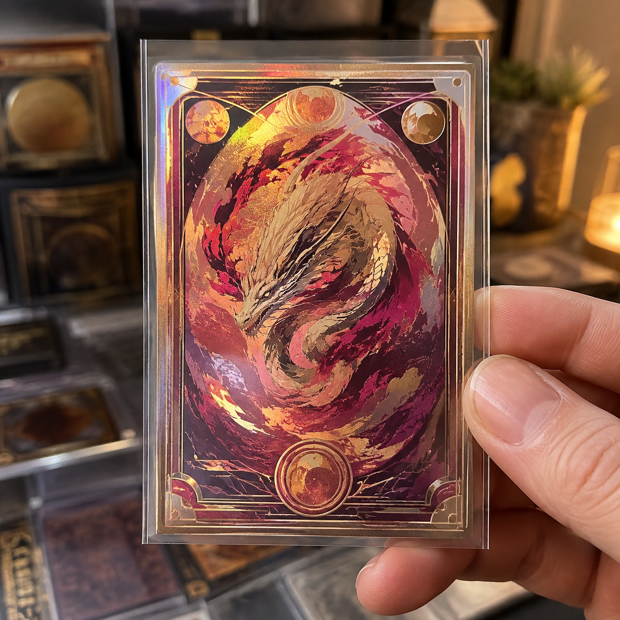 Crimson Dragon Foil Card